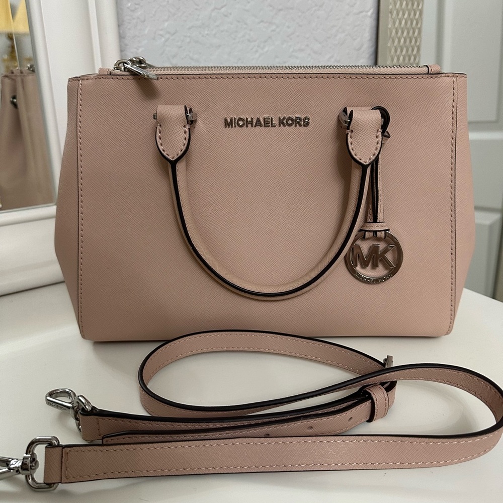Michael Kors Blush Leather Satchel Bag